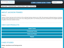 Tablet Screenshot of jacksonframes.com.au